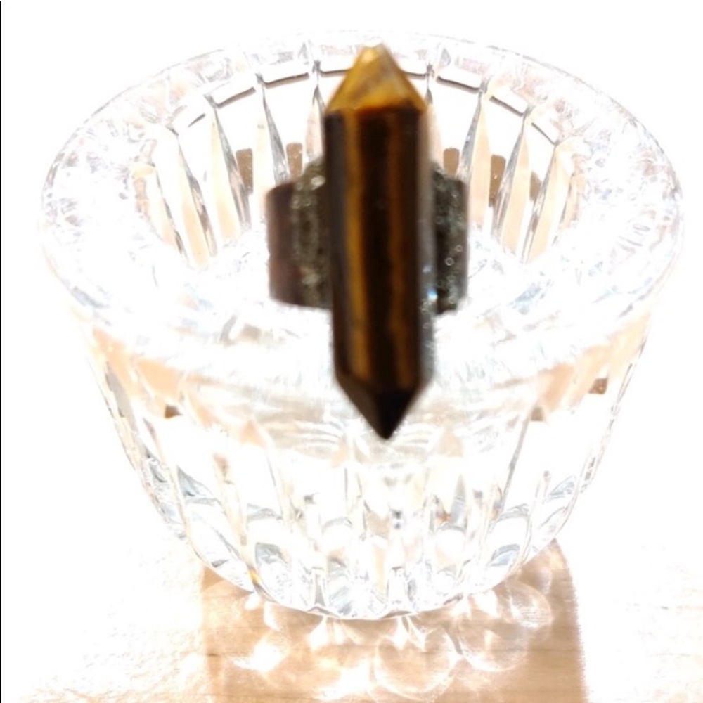 🎁🛍️🔮🎇Tiger’s Eye Crystal Stones Adjustable Ring
